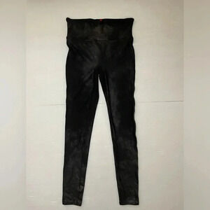 3 FOR $15 Spanx Faux Leather Black High Rise Leggings Size LG